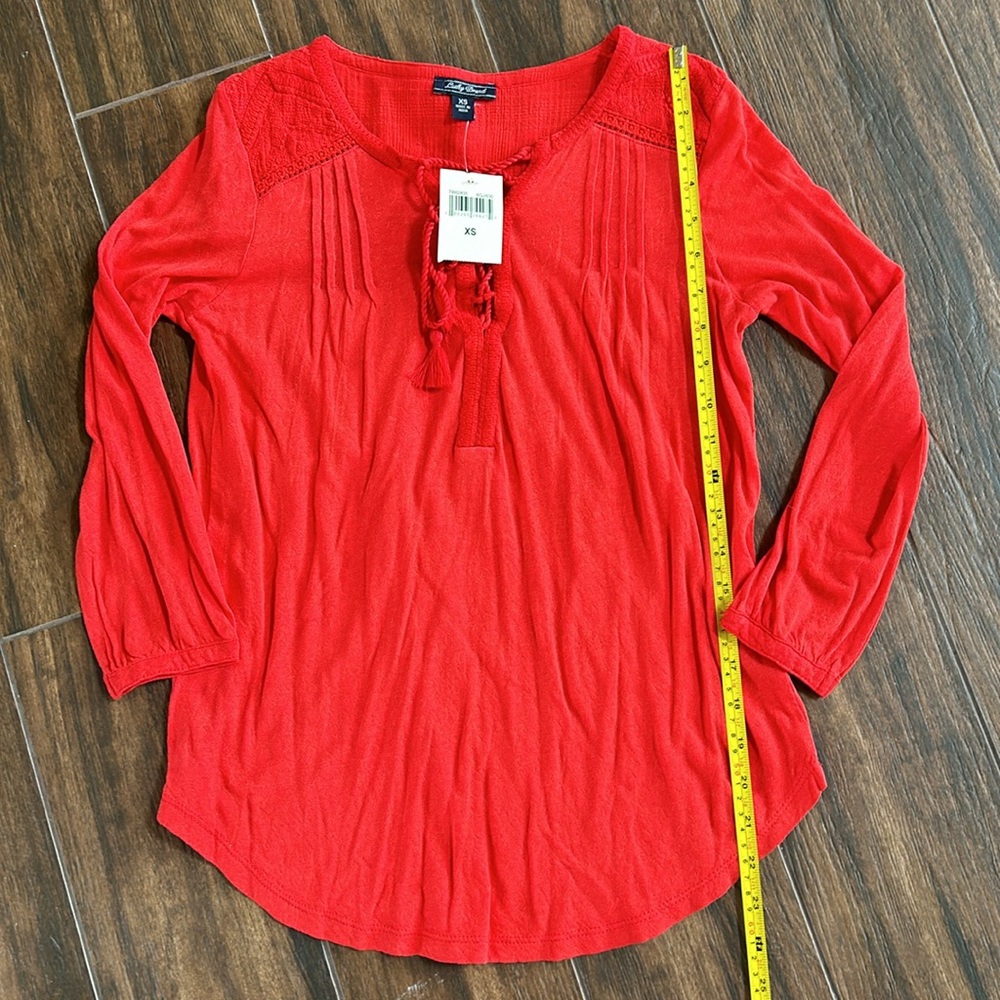 Lucky Brand peasant top XS NWT - Picture 8 of 9